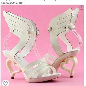 White winged heels